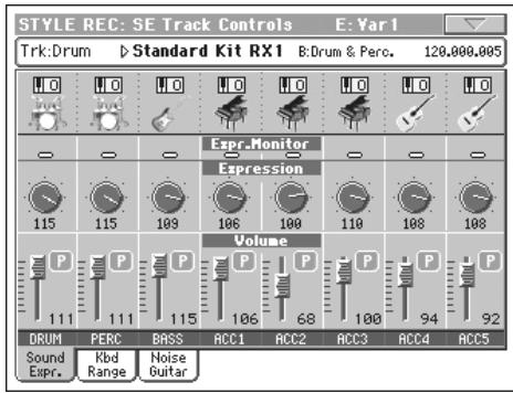 KORG PA800 - Noms des pistes - 4