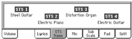 KORG PA800 - STS select - 1
