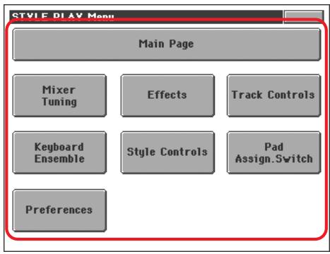KORG PA800 - Color touchview™ : l'interface graphique de l'utilisateur - 2
