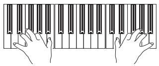 KORG PA800 - Jouer deux ou trois sons à la fois - 5