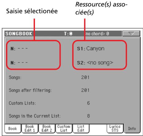 KORG PA800 - Onglet options latéral - 2