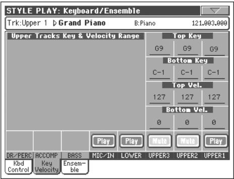 KORG PA800 - Icône de play/mute - 3