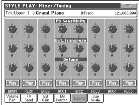 KORG PA800 - Icône play/mute - 4