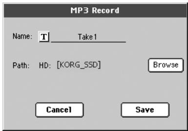 KORG PA800 - Enregistrer des fichiers MP3 - 4