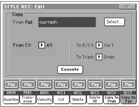 KORG PA800 - Noms des pistes - 3