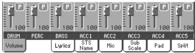 KORG PA800 - L'affichage style tracks visualise chacune des pistes de style - 1