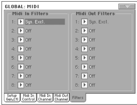 KORG PA800 - Contrôles midi du voice processor - 8