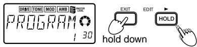 KORG PX3 - Specifying the function of the Value Dial - 5