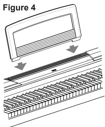 KORG SP170 - Using the music stand - 1