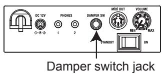 KORG SP170 - Using a Damper Pedal - 1