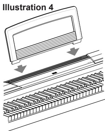 KORG SP170 - Utilisation du pupitre - 1