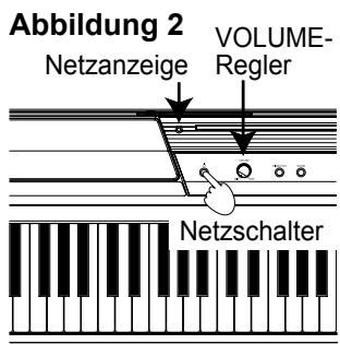 KORG SP170S - Einstellen der Lautstärke - 1