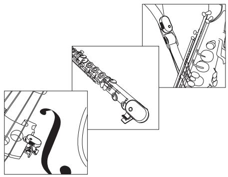 KORG WITUNE - Transmitter attachment position examples - 1