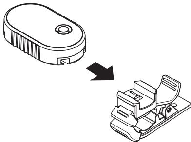 KORG WITUNE - Colocar y retirar el clip/correa adjunto en el Transmisor - 1