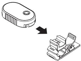 KORG WITUNE - Attaching and removing the supplied clip/strap on the Transmitter - 1