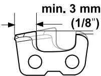 JONSERED CS 2117 EL - Lamage des gouges - 4