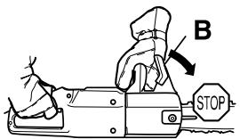 JONSERED CS 2117 EL - TRAVÁO DA CORRENTE COM PROTECÇA O RECUO - 2