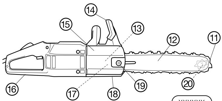 JONSERED CS 2117 EL - Sägekette / Schwert - 1