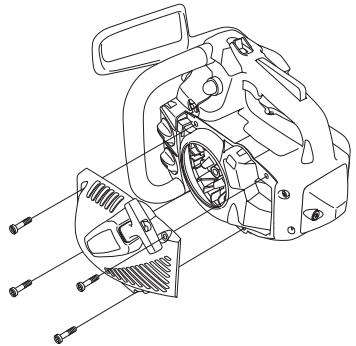 JONSERED CS 2139 T - Remplacement d'une corde de lanceur rompue ou usée - 3