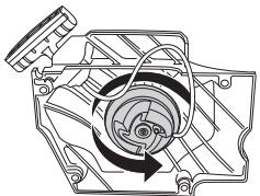 JONSERED CS 2141 S - Remplacement d'une corde de lanceur rompue ou usée - 5