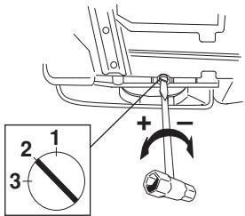 JONSERED CS 2141 S - Einstellen der Ölpumpe - 2