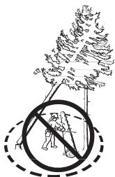 JONSERED CS 2150 - "Vastgeraakte boom" omlaag halen - 2