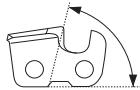 JONSERED CS 2152 C - Slijpen en afstellen van de tanddiepte van de ketting - 4