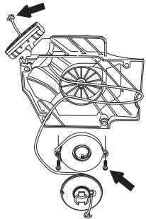 JONSERED CS 2152 C - Een gebroken terugspringveer verwangen - 4