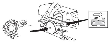 JONSERED CS 2152 C - Montage von Schiene und Kette - 6