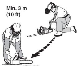 JONSERED CS 2152 C - Sicherer Umgang mit Kraftstoff - 1