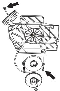 JONSERED CS 2153 - Een gebroken terugspringveer verwangen - 4