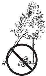 JONSERED CS 2153 - "Vastgeraakte boom" omlaag halen - 1
