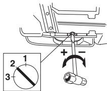 JONSERED CS 2153 - Het instellen van de oliepomp - 2
