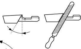 JONSERED CS2117 EL - Instrucciones generales acerca de las cucillas - 3