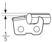 JONSERED CS2117 EL - Istruzioni generali sui denti taglienti - 7