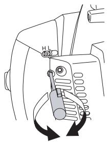 JONSERED FC 2145 S - Fijnafstelling van het stationair toerental T - 1