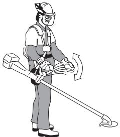 JONSERED FC 2145 S - Montage du guidon et de la poignée d'accelération (FC 2145, FC 2145 S, FC 2145 W) - 4