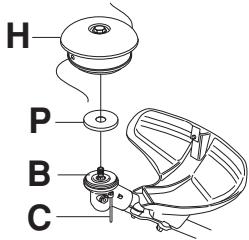 JONSERED FC 2145 S - Monteren van trimmerbeschemkap en trimmerkop Trimmy SII - 3