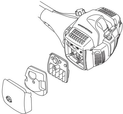 JONSERED FC 2145 S - Nettoyage du filtré à air - 1