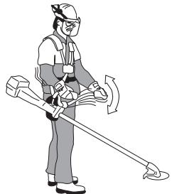 JONSERED FC 2145 S - Montage von Lenkung und Gasgriff (FC 2145, FC 2145 S, FC 2145 W) - 4