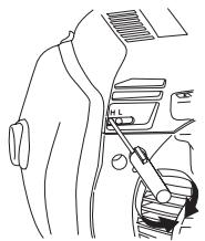 JONSERED FC 2145 S - Instellingsprocedure zonder belasting (Zaagblad kan worden gezruikt) - 1