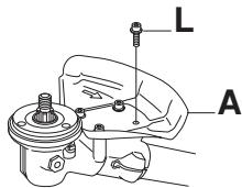 JONSERED FC 2145 S - Montage du protège-lame et de la lame déclaircissage - 2