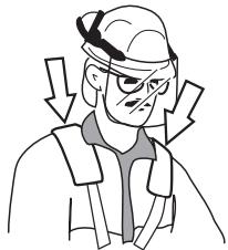 JONSERED FC 2145 S - Répartition égale de la charge au niveau des épaules - 1