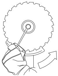 JONSERED FC 2145 S - Montage du protège-lame et de la lame déclaircissage - 5