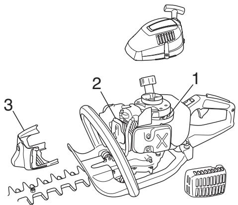 JONSERED HT 2124T - Système de refroidissement - 2
