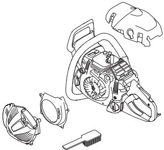 JONSERED CS 2240 - Schmierung des Nadellagers - 4
