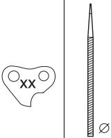 JONSERED CS 2240 - Feilen und Schärflehren der Sägekette - 1