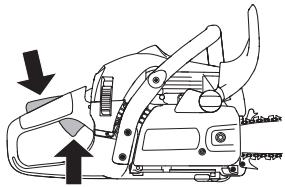 JONSERED CS 2250 S - Wikkel het startkoord nooit rond uw hand. - 1