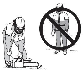 JONSERED CS 2250 S - Das Startseil niemals um die Hand wickeln. - 7