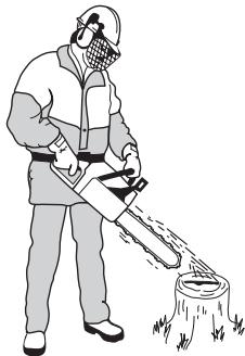 JONSERED CS 2250 S - Contrôle de la lubrification de la chaine - 1